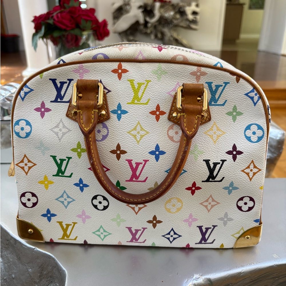 Louis Vuitton White Multicolor Satchel SOLD!